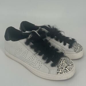 P448 The John Cement Sneakers Size 36 6.5 Casual Shoes Leather